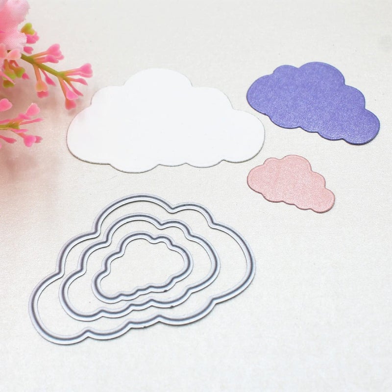 ZbFwmx Metal Cutting Dies Stencil DIY Scrapbooking Embossing Tool DIY Paper Cards Album Decoration (Cloud) - Image 3